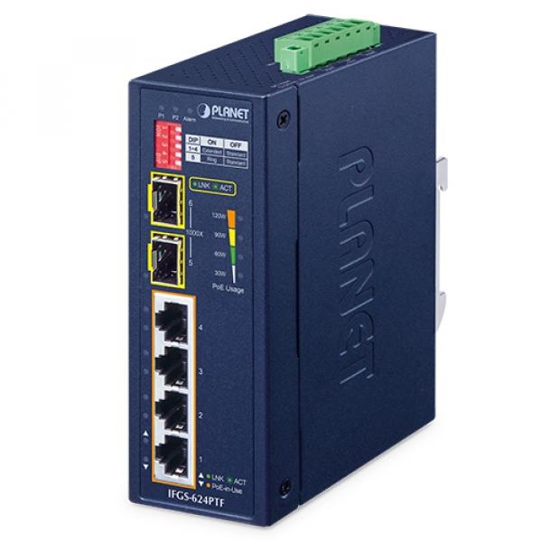 4T IFGS-624PTF Planet PoE switch [19466]