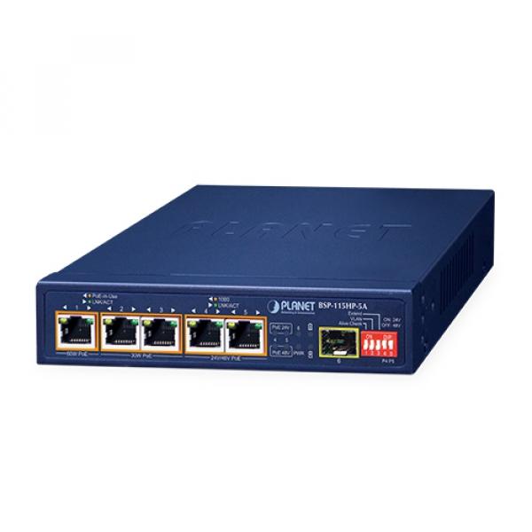 5T BSP-115HP-5A Planet PoE switch [19475]