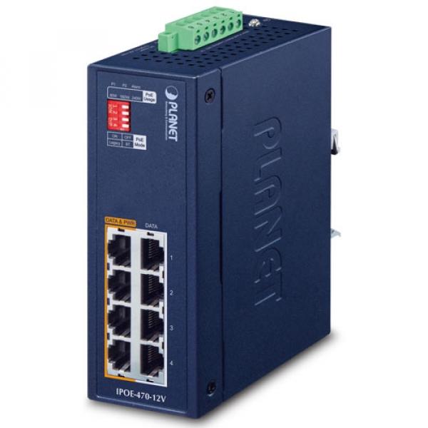 4T IPOE-470-12V Planet PoE tápfeladó (PoE) [19479]