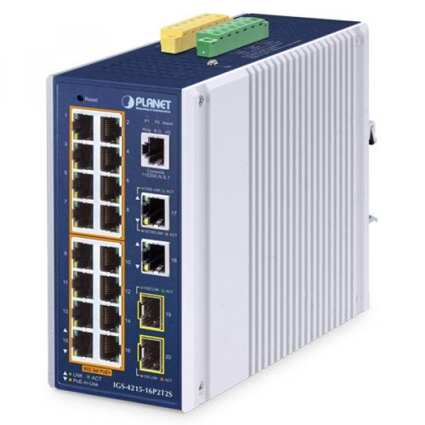 18T2X IGS-4215-16P2T2S Planet PoE switch [19572]