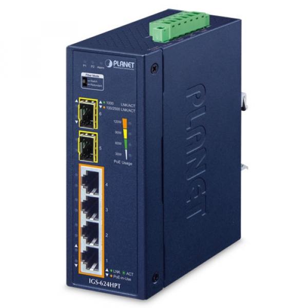 4T IGS-624HPT Planet PoE switch [19602]