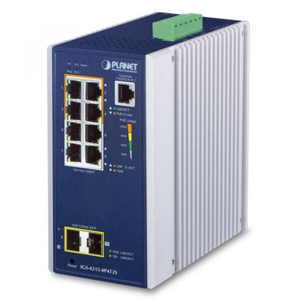 8T2X IGS-4215-4P4T2S Planet PoE switch [19625]