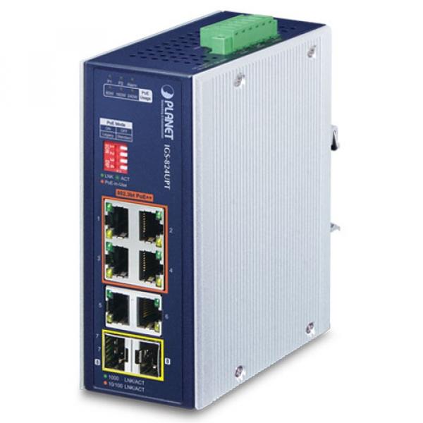 6T IGS-824UPT Planet PoE switch [19626]