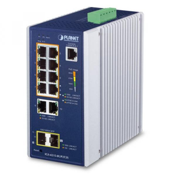 10T2X IGS-4215-8UP2T2S Planet PoE switch [19633]