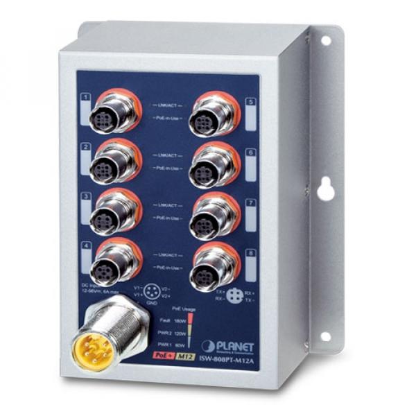 ISW-808PT-M12A Planet PoE switch [19779]